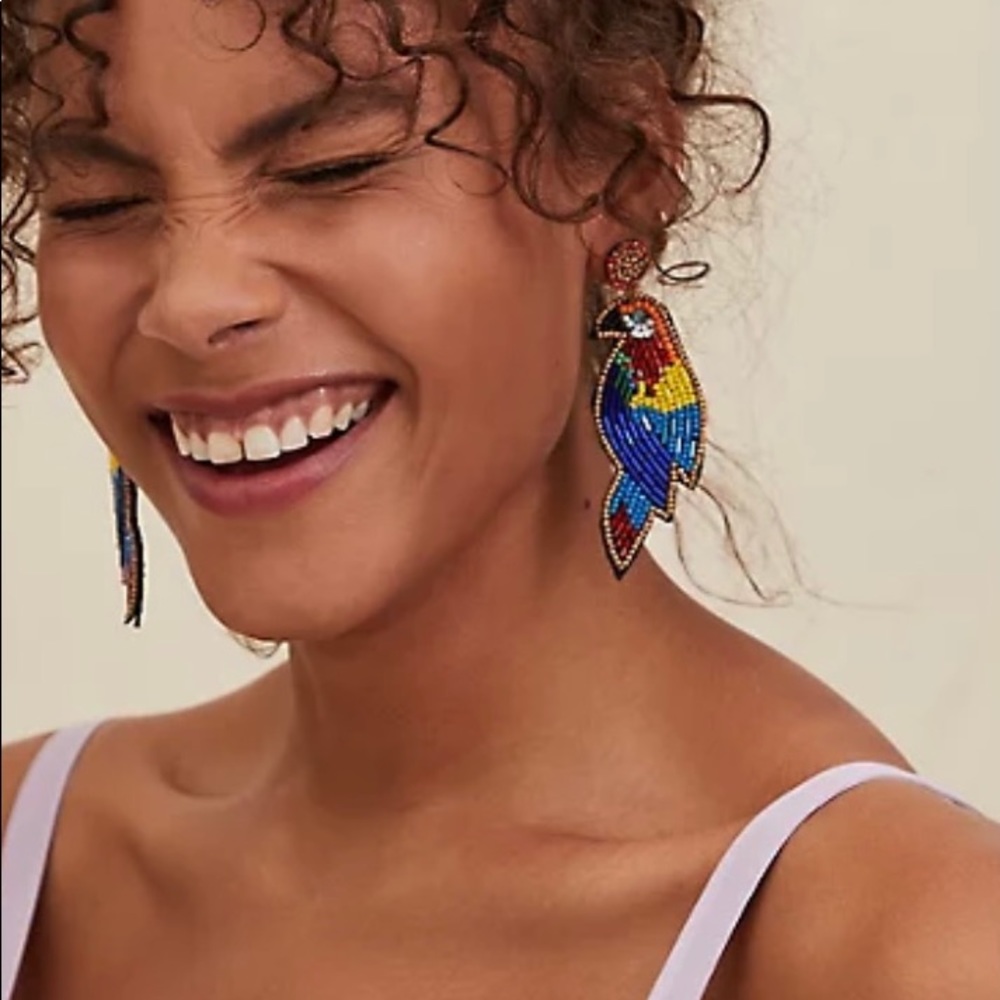 Torrid Bright Beaded Parrot Earrings - Picture 4 of 4